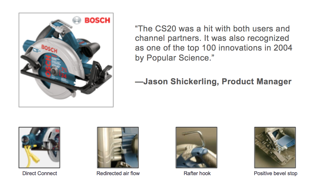 Jobs To Be Done Examples Creating The Bosch Cs20 Circular Saw