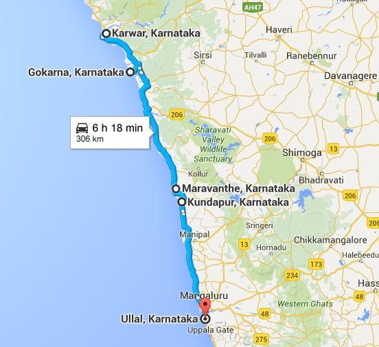 Nh 17 Route Map Nh 17: A Coastal Odyssey. I Must Go Down To The Seas Again, For… | By  Tanuka Dutta | Medium