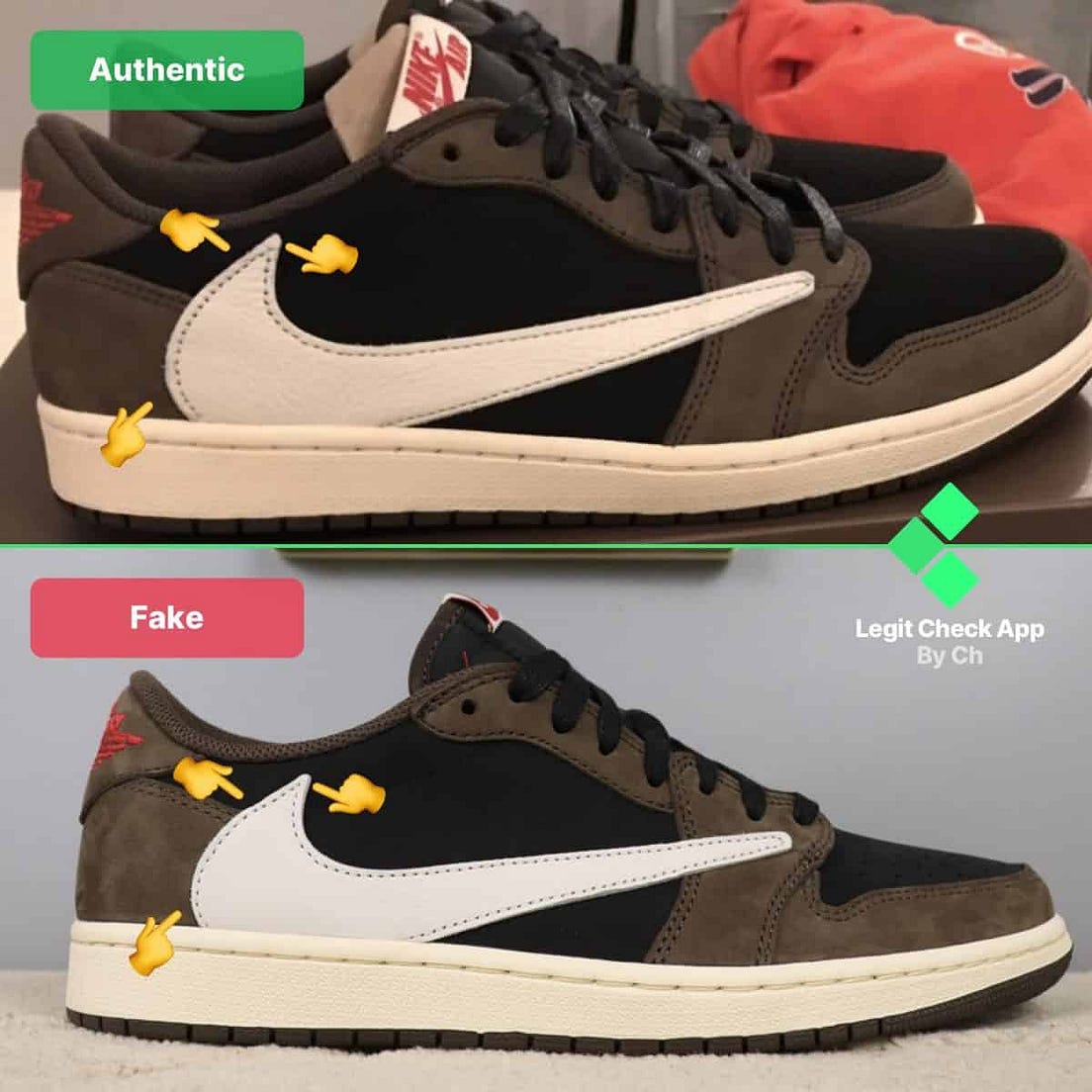 real vs fake travis 1