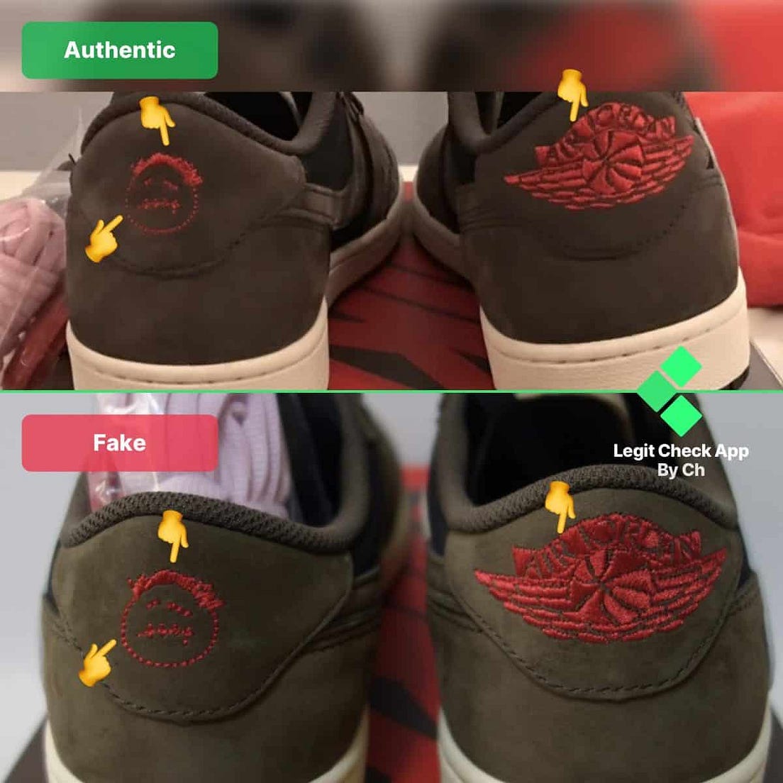 travis 1 low real vs fake