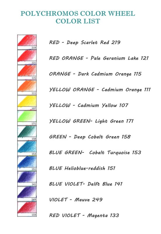 Featured image of post Polychromos Color Chart Also a test of my scanner and which light shades drop