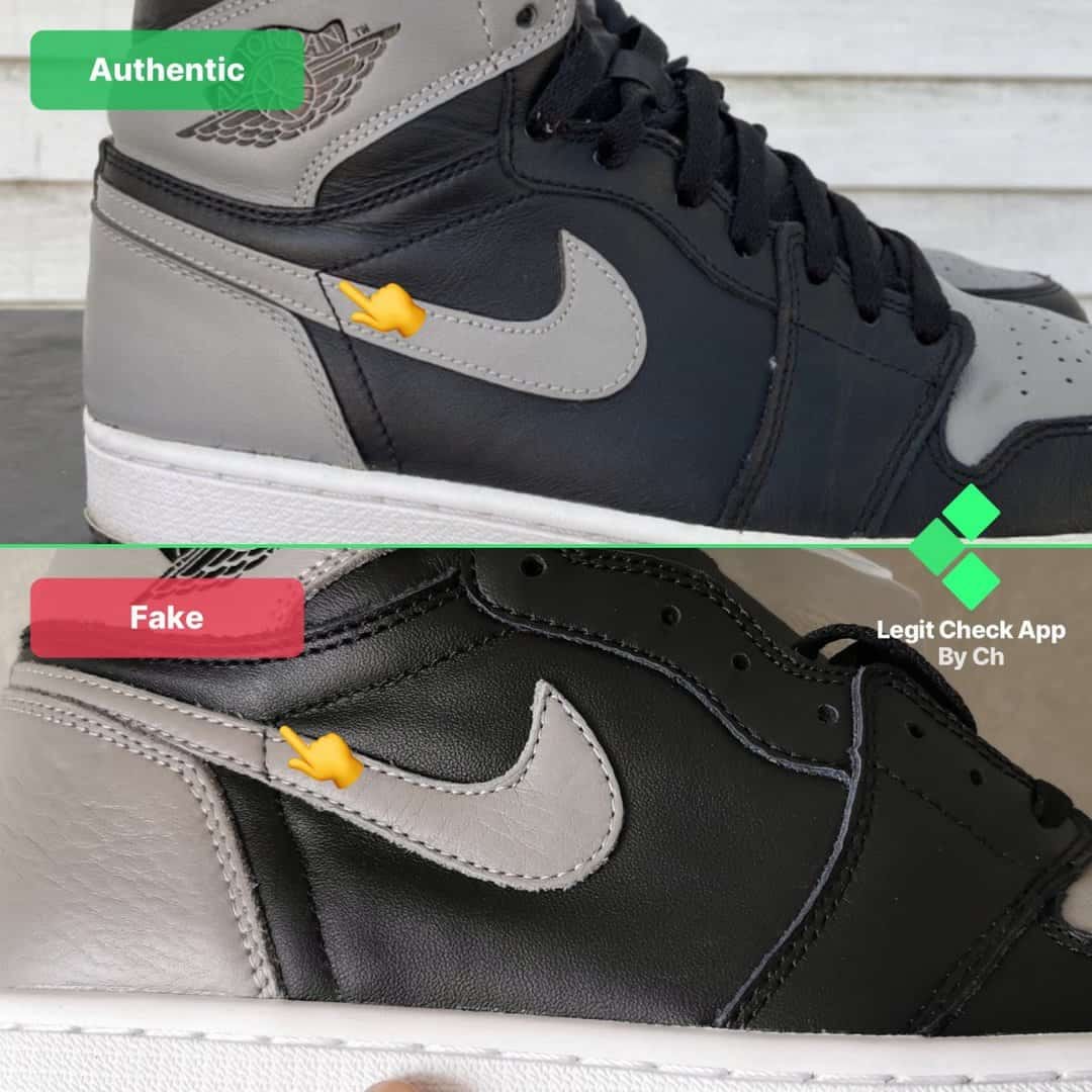 af1 shadow fake vs real