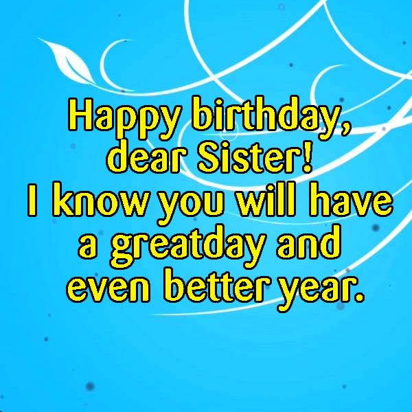 Top 40 Inspirational Birthday Messages For Sister & Images | by Wishes ...