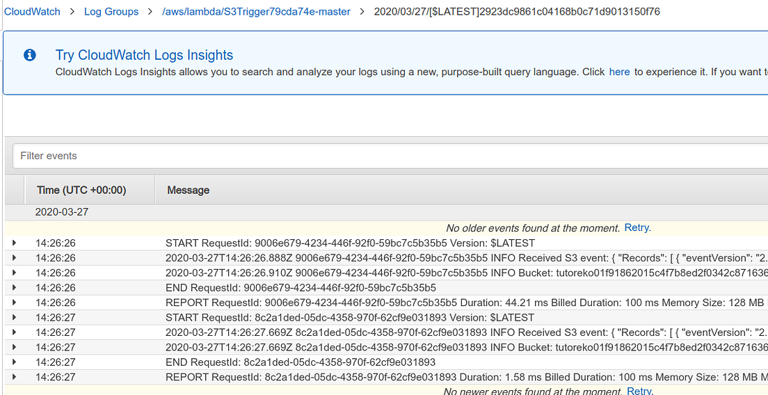 Use S3 Trigger to create a DynamoDb entry when uploading images to S3