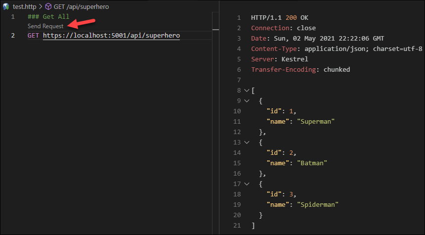 Creating a REST Web API in C# with ASP.NET Core 5.0 and Visual Studio ...