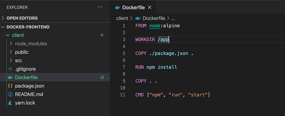 How to run react app on docker container by soufiane oucherrou medium