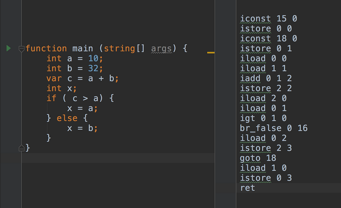 compiling java to ijvm example problems