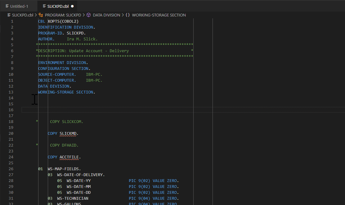 Intellisense with Db2 SQL COBOL Statements in VSCode and Theia | by ...