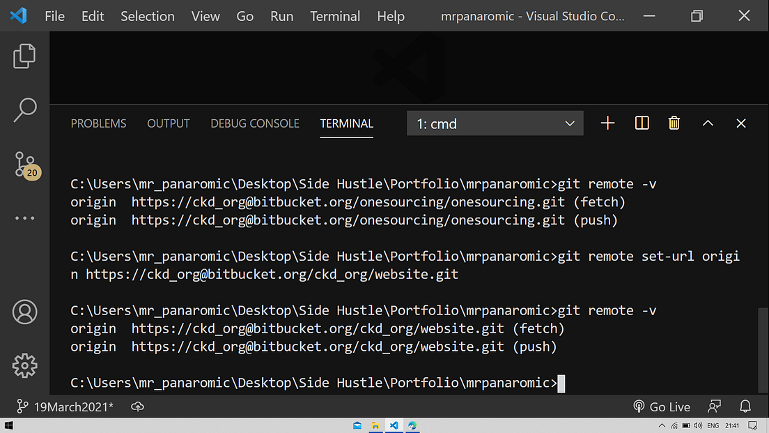 How to change/delete/remove an existing remote URL in Git? by Atul