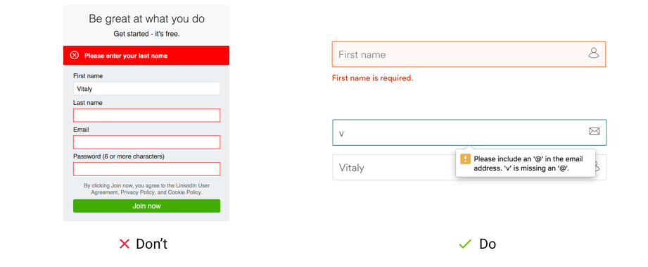 How to Write a Perfect Error Message | by Vitaly Dulenko | UX Planet