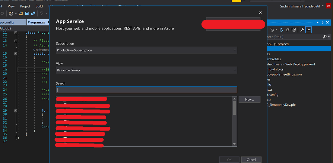 Create your first Azure Web job (.Net Framework) | by Sachin