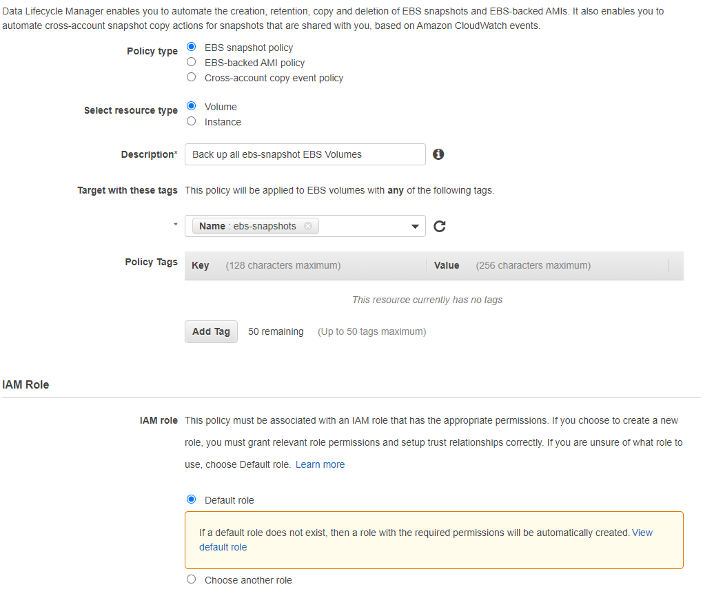 EBS Snapshot Management Using Amazon Data Lifecycle Manager by Troy