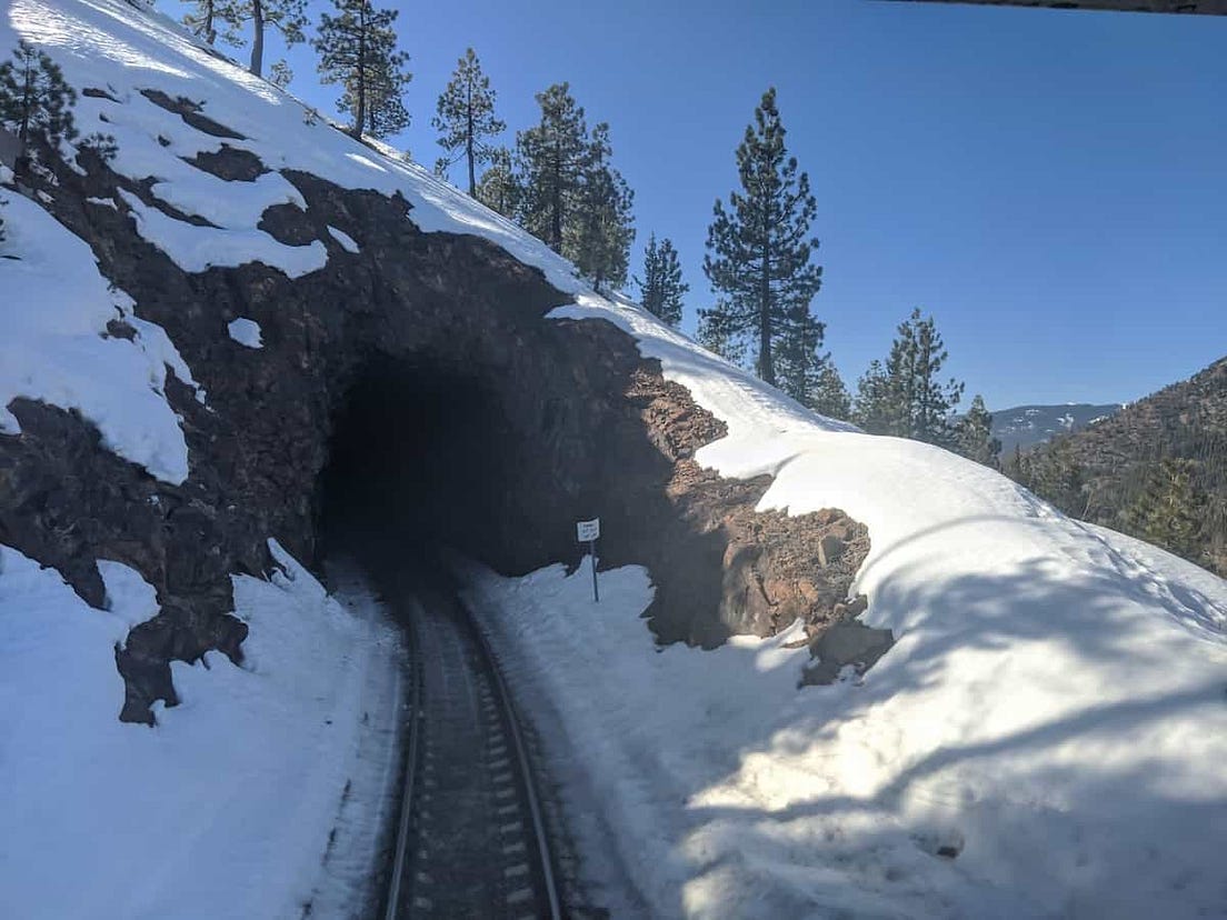The Donner Pass Tunnels. For those wanting to see the tunnels up… by