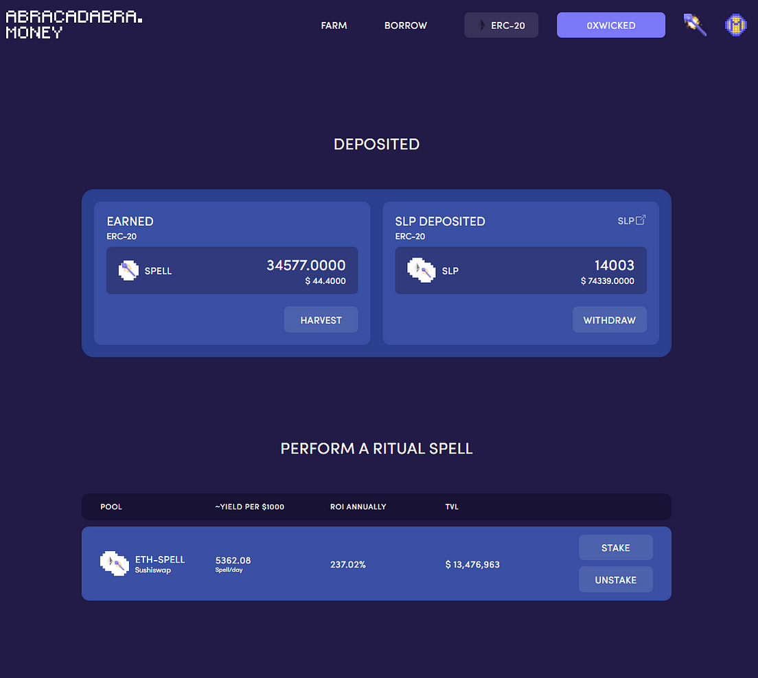 Ritual Spell: Farm SPELL with Sushi LP tokens | by ...