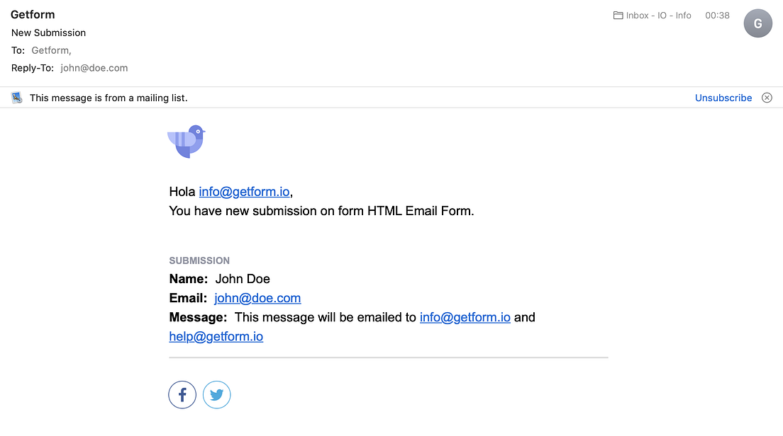 How to Create an HTML Form That Sends You an Email | Getform