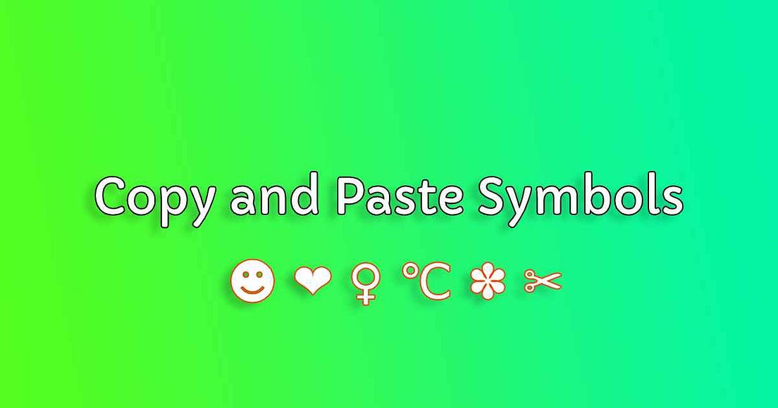 Copy And Paste Symbols – Medium