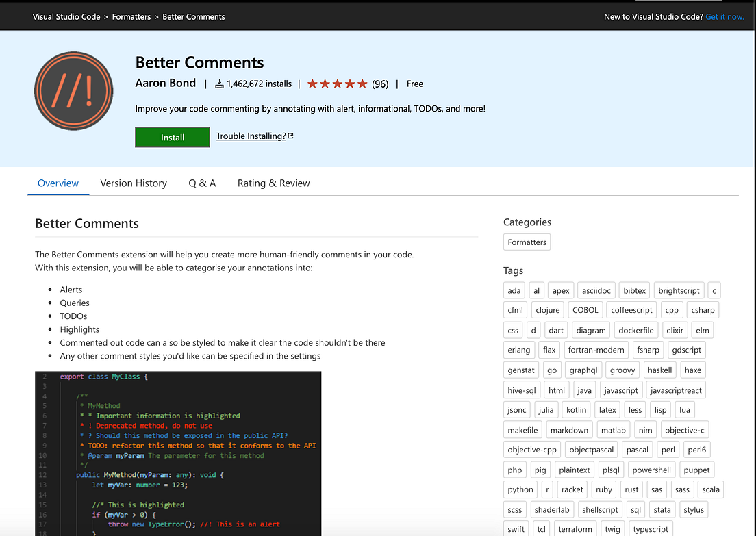15 Best VSCode Extensions For Better Programming 2021 | by Ann Adaya ...