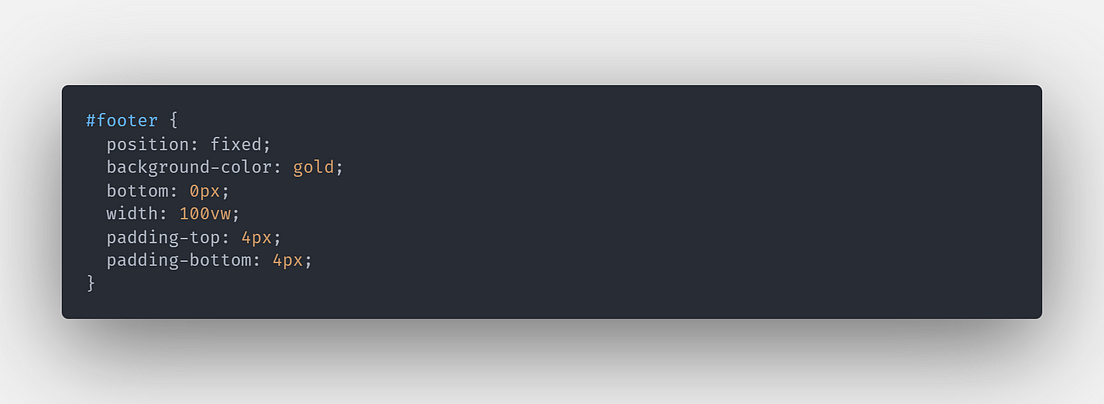 How to create a Fixed Footer using HTML and CSS  by Ben Braunstein