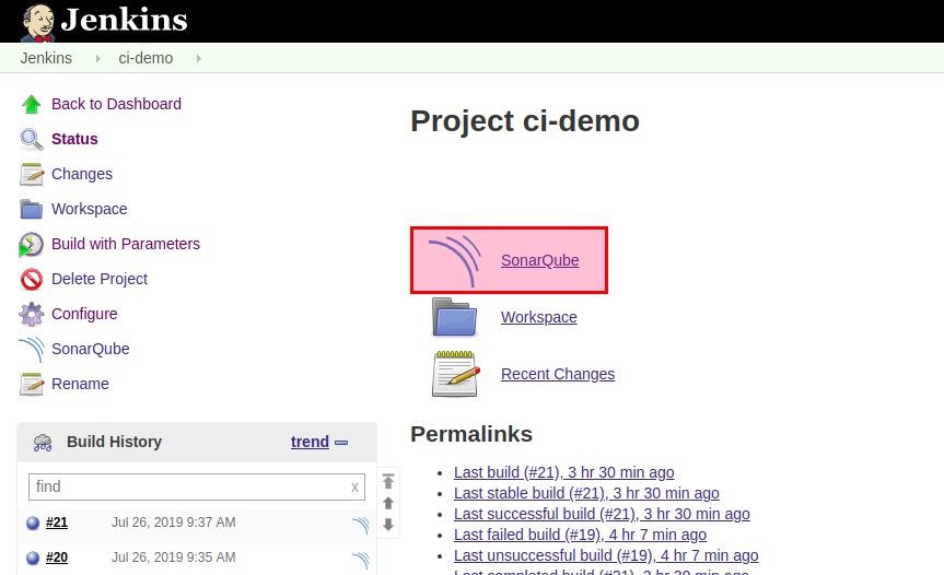 Github — Jenkins — SonarQube Integration for Java/Maven 4/4 Code