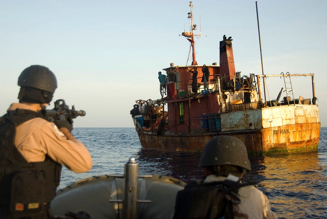 Pirates Attack Cruise Ship. On a cruise a few months ago a band of