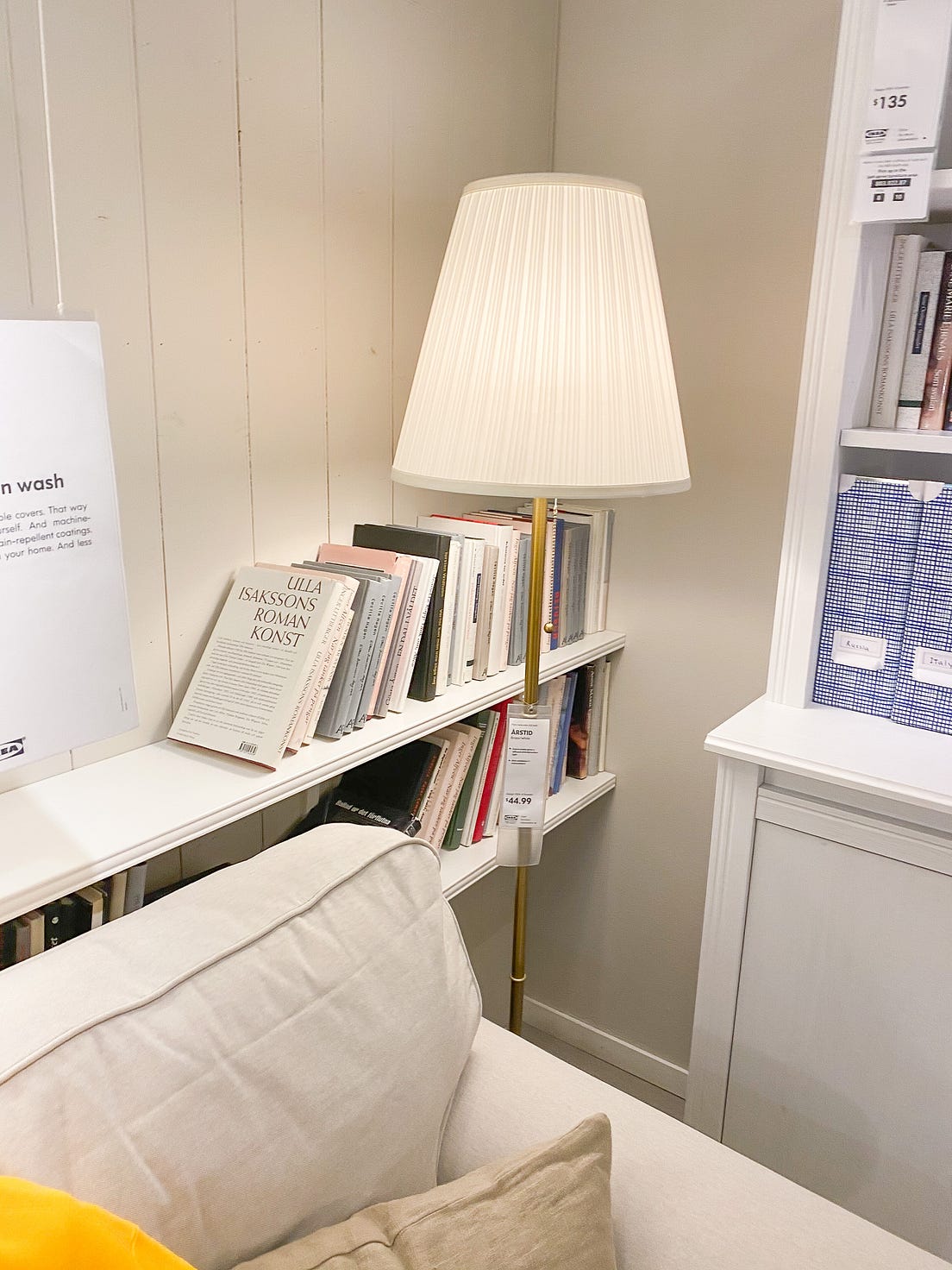 DIY Floating Shelf for your Sofa. How to spruce up the blank wall