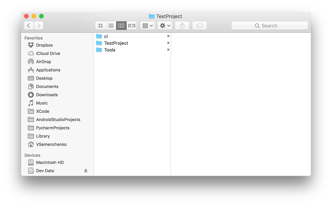 Project Structure for iOS App Development by Vladyslav Semenchenko