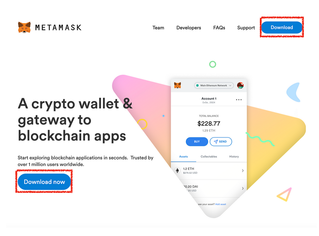 how to receive dent into metamask