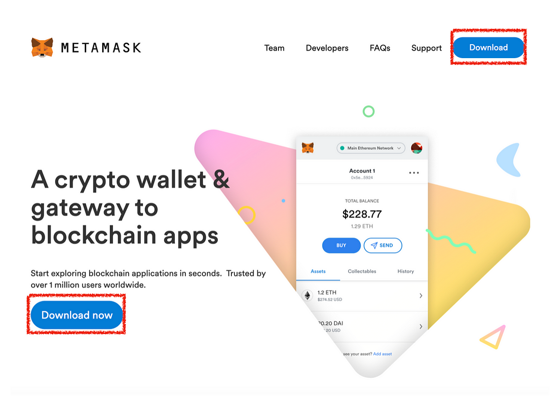 set up metamask