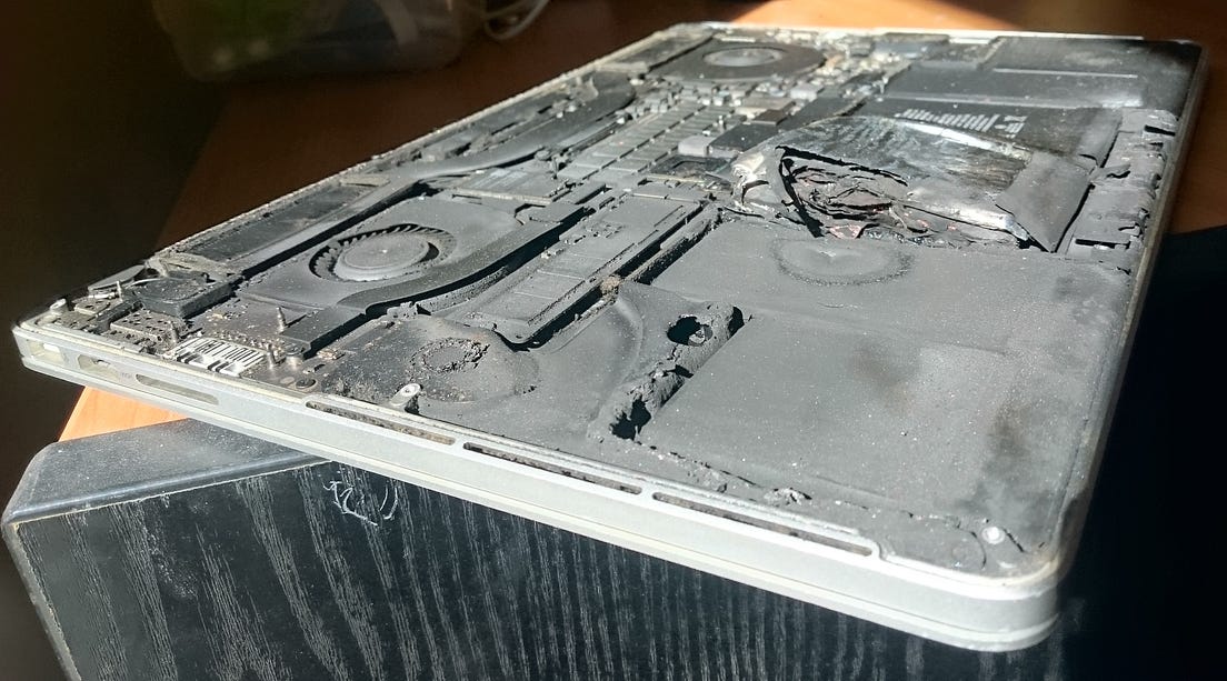 My 2015 MacBook Pro Retina exploded. by Daniel Dourvaris Medium