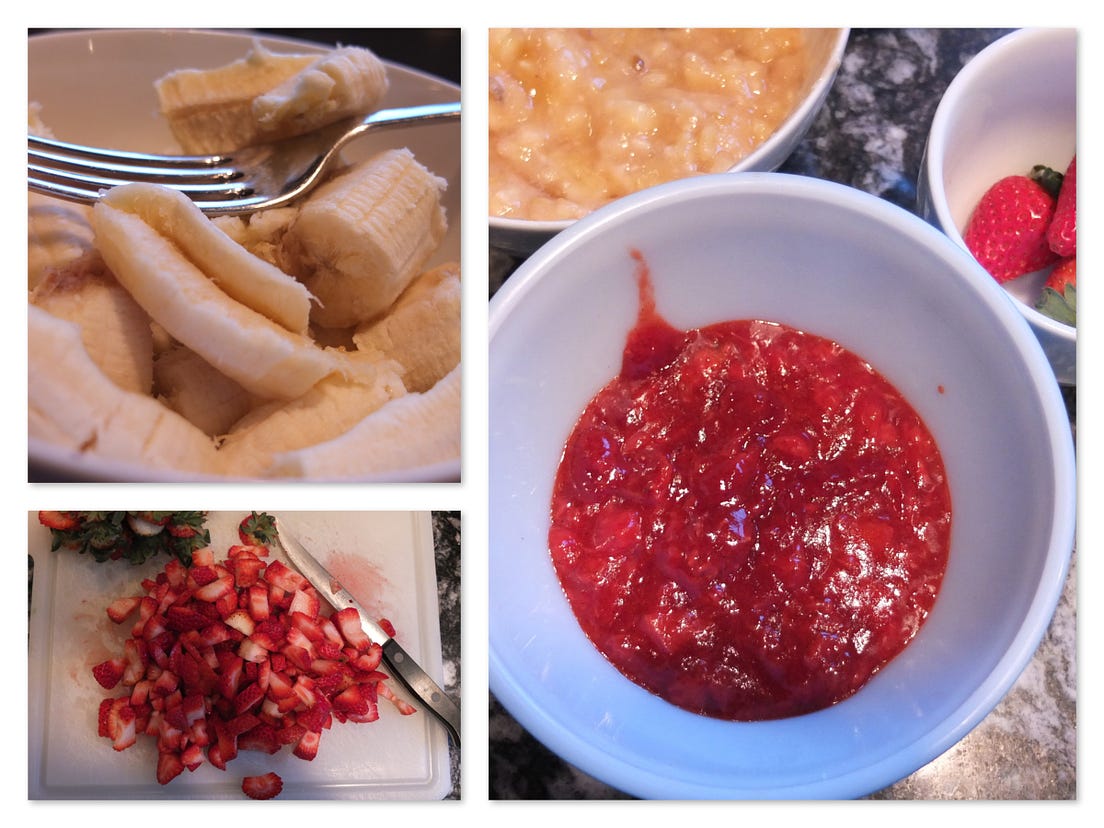 Banana Bread Strawberry Jam Muffins by Kas Tebbetts Baking in Black