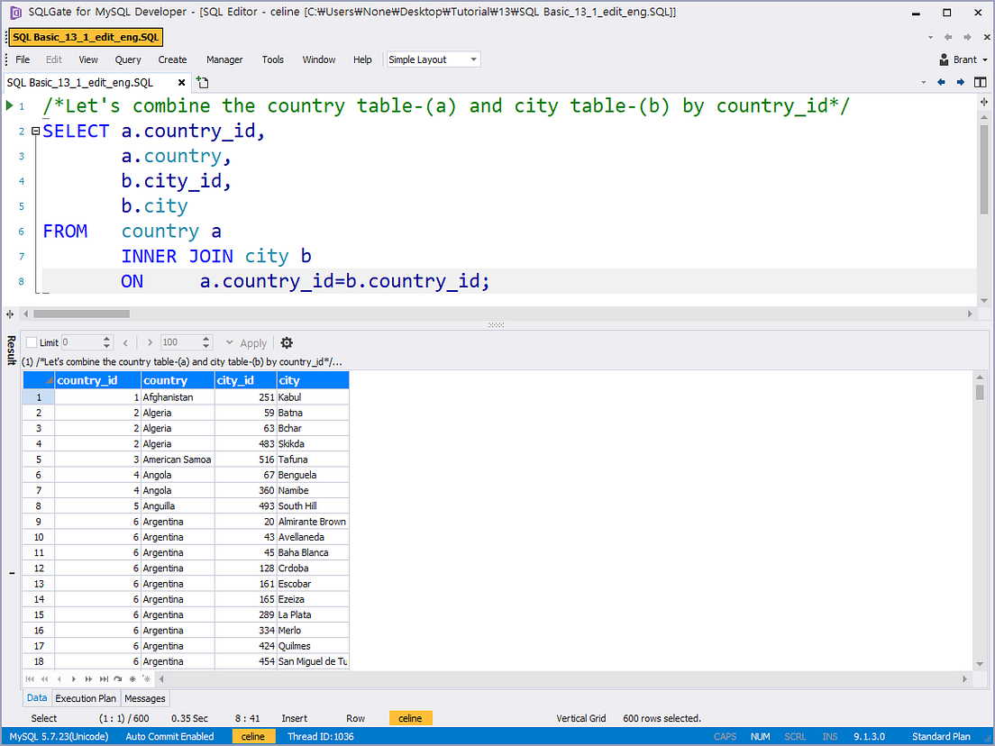 [SQL Basic] Let’s find out the movie genres by joining tables! — SQL