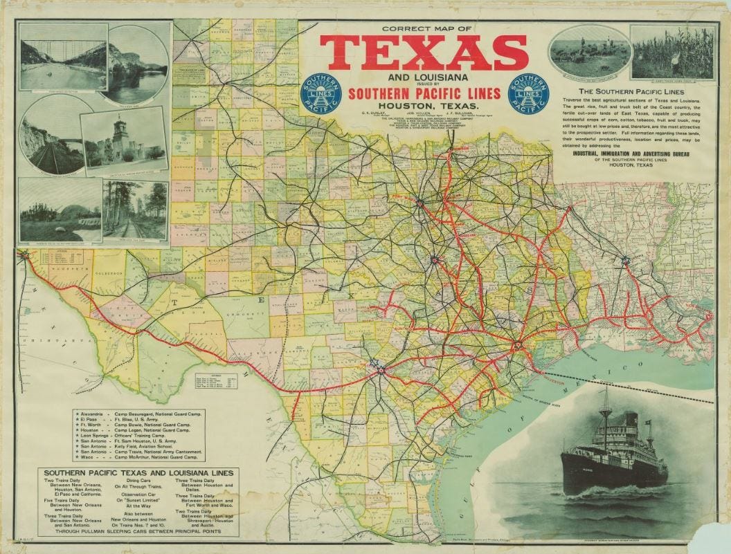 Correct Map of Texas and Louisiana | by Texas General Land Office