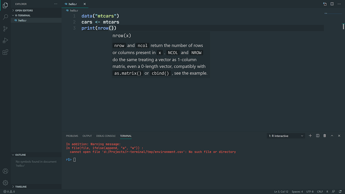A fresh start for R in VSCode. Setting up Visual Studio Code for R ...