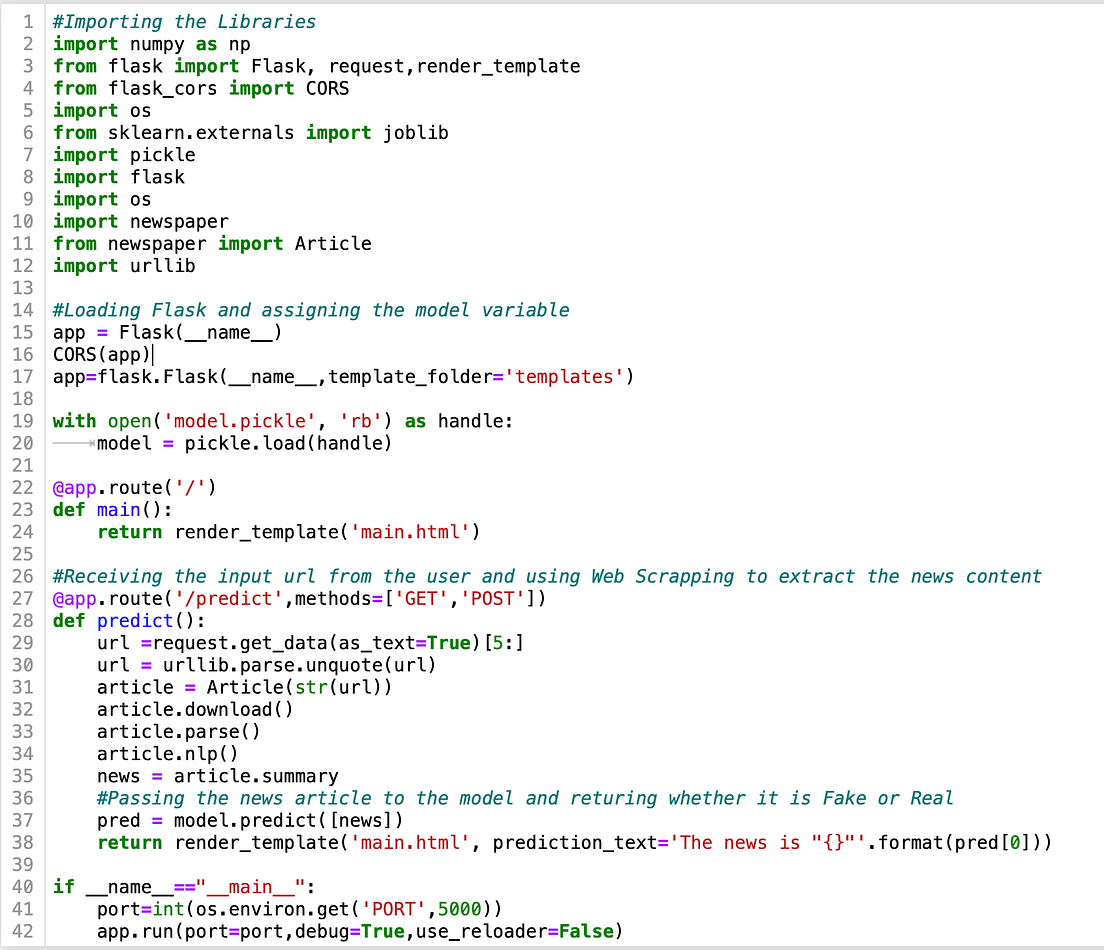 Building a Fake News Classifier & Deploying it Using Flask | by Ravi ...