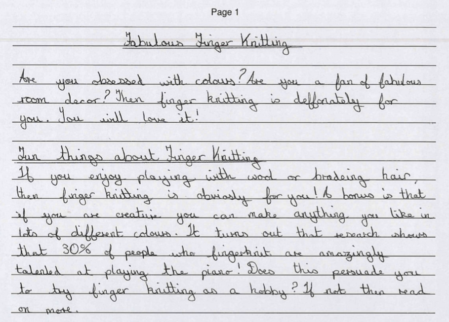 Year 4 Assessing Primary Writing Examples By Daisy Christodoulou