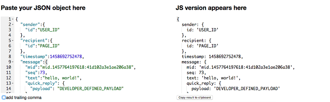Daily Coding Tips โ35 โ awesome json to js tool | by QJ Li | Medium