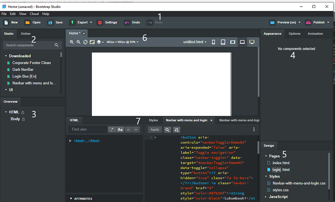bootstrap studio create component bootstrap studio create component