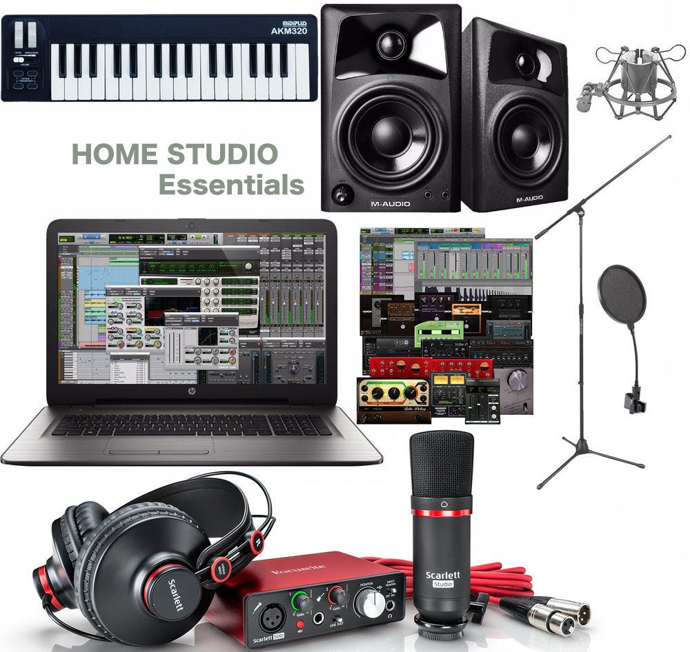 Setup Home Recording Studio. Home Recording Studio Essentials by