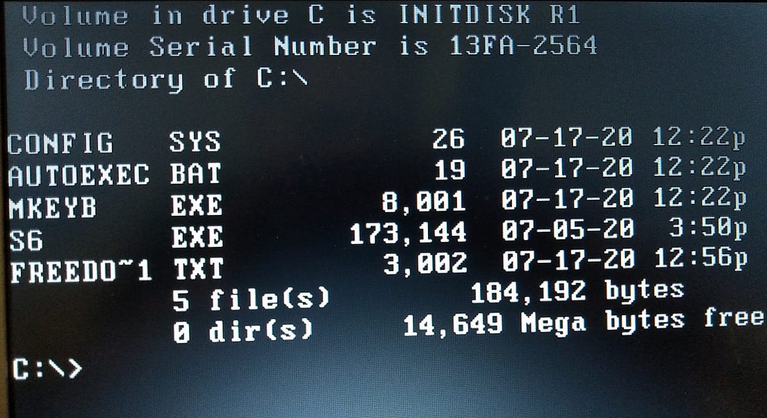 Loading freedos 123 initdisk lenovo что делать