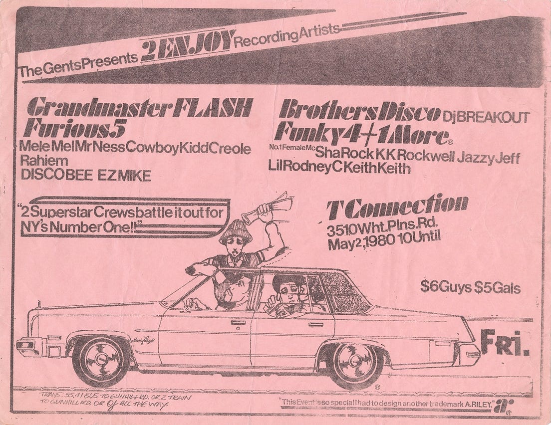 These handmade flyers from the earliest days of hip-hop advertise parties with rap’s biggest ...