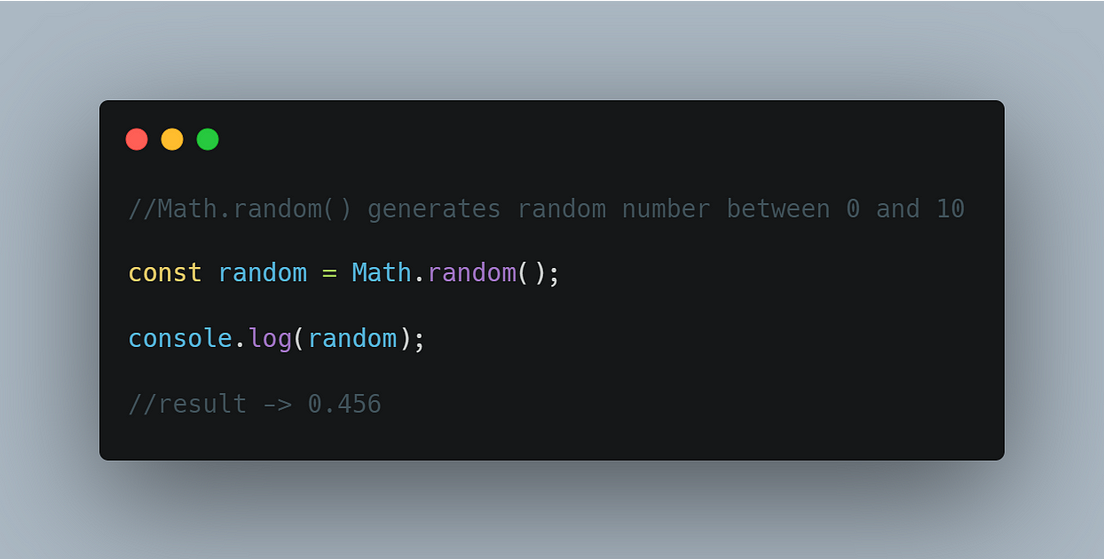 Generate A Random Number Between 1 And 3