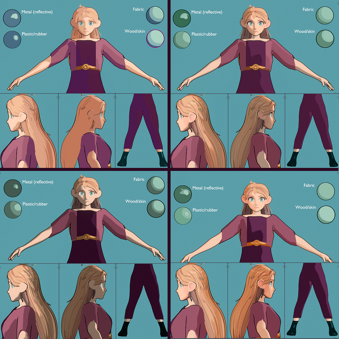 Four Different Methods for Making CelShaders in Blender Medium