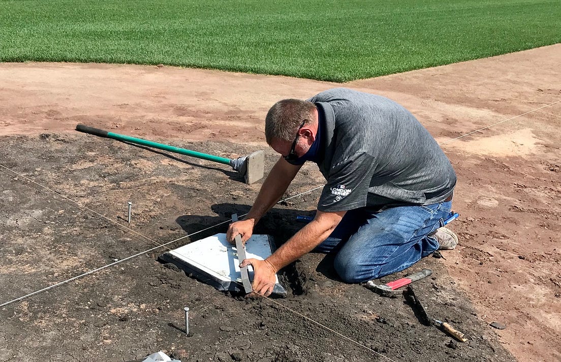 How to Layout Homeplate by MURRAY COOK’S FIELD