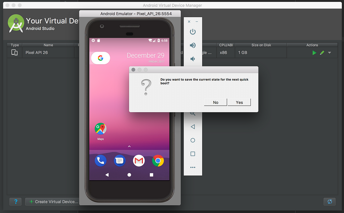 Quick Boot for Android Emulator in Practice by jughosta Medium
