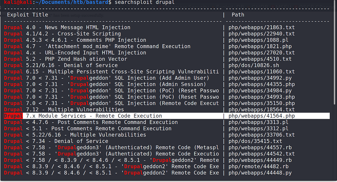 Bastard HTB — WalkThrough. This walkthrough will be of the Windows… by Max Register Medium