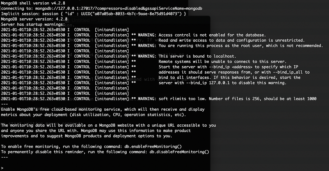 Execute Mongo Shell Commands in JavaScript File by TechKalam The
