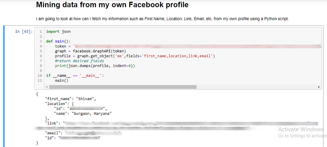 Facebook Graph API | Python. Ever since I was apprised of Python and ...