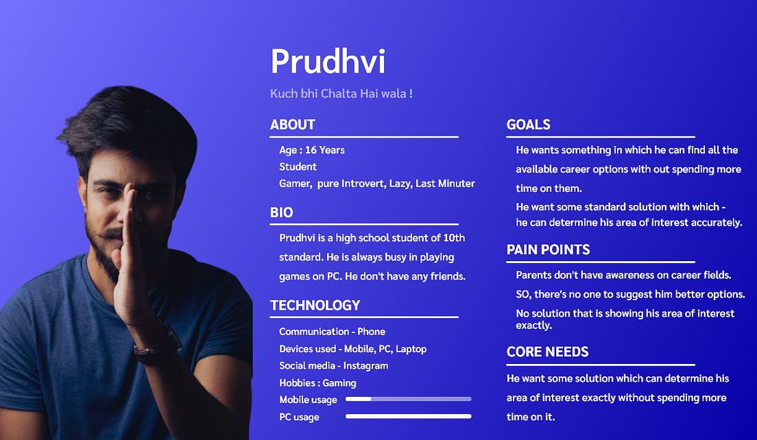 Career guidance questionnaire picture