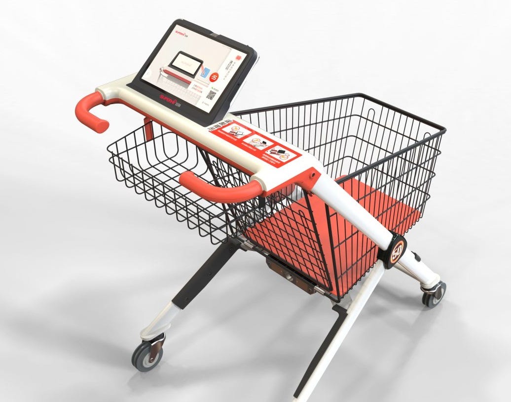 Retailers What is the price of smart shopping cart ? by Superhii