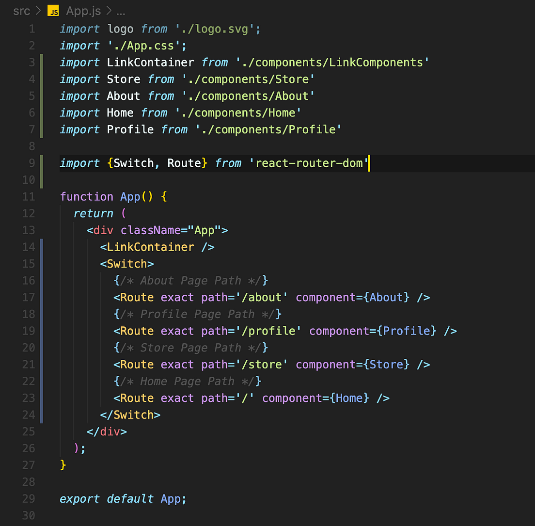 React router dom switch lopteeng